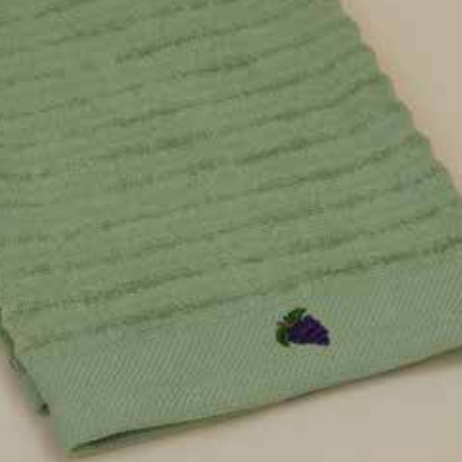 Refreshing green Kitchen Towel - Vera, crafted from 100% cotton for high absorbency and durability in the kitchen