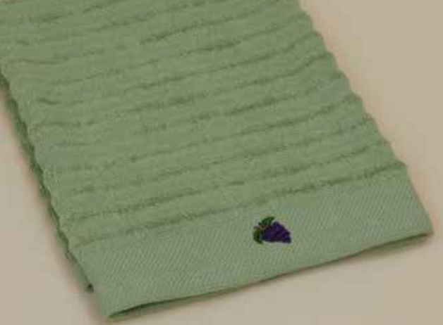 Refreshing green Kitchen Towel - Vera, crafted from 100% cotton for high absorbency and durability in the kitchen