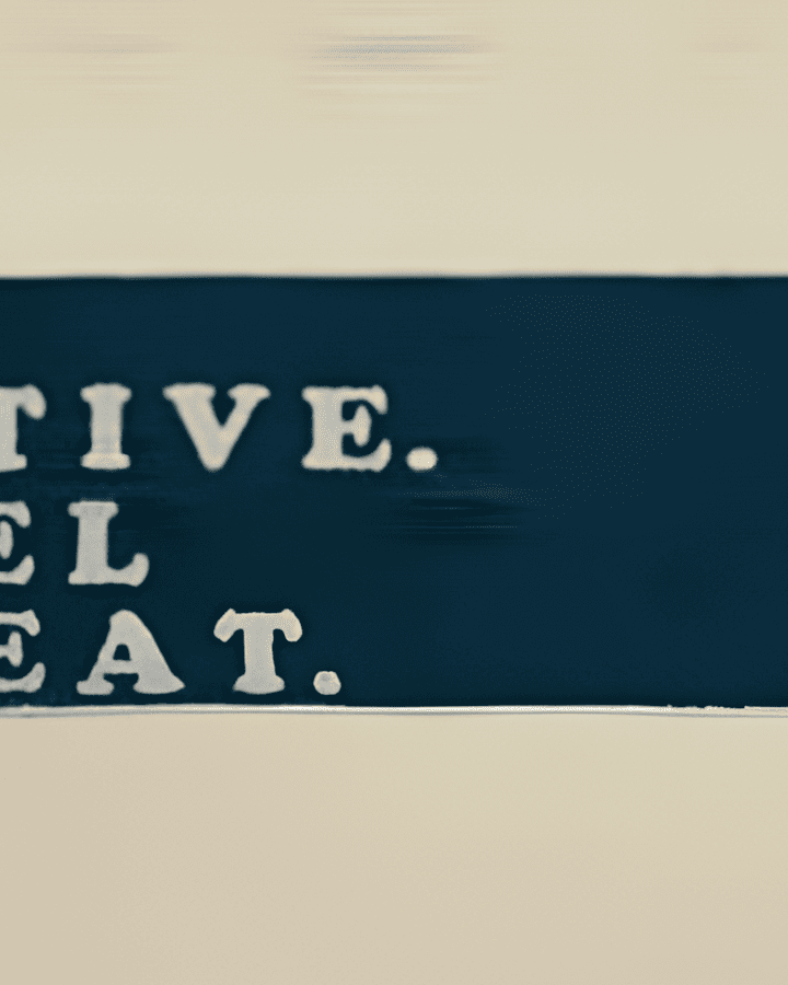 Front view of Be Active Blue gym towel, 100% cotton, 30x110 cm, with antibacterial treatment