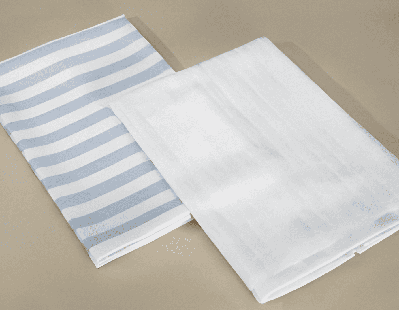 Set of 2 Kitchen Towel - Kita in white, featuring a full terry loop design on both sides for superior absorbency and a soft, durable texture