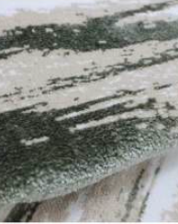 Serene Nile blue bath rug with ecru and beige, creating a calm and peaceful vibe for your bathroom