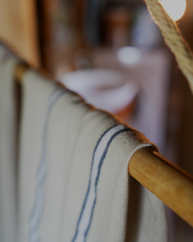 Natural eco friendly Anakao 215 gram Aegean Cotton and Linen Turkish Towel featuring a luxuriously soft texture perfect for an organic bath towel