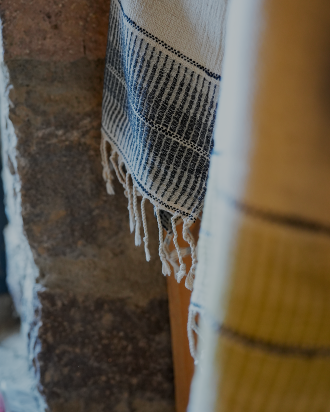 Organic, zero-waste Palawan 220-gram Linen Hand Towel that supports circular economy