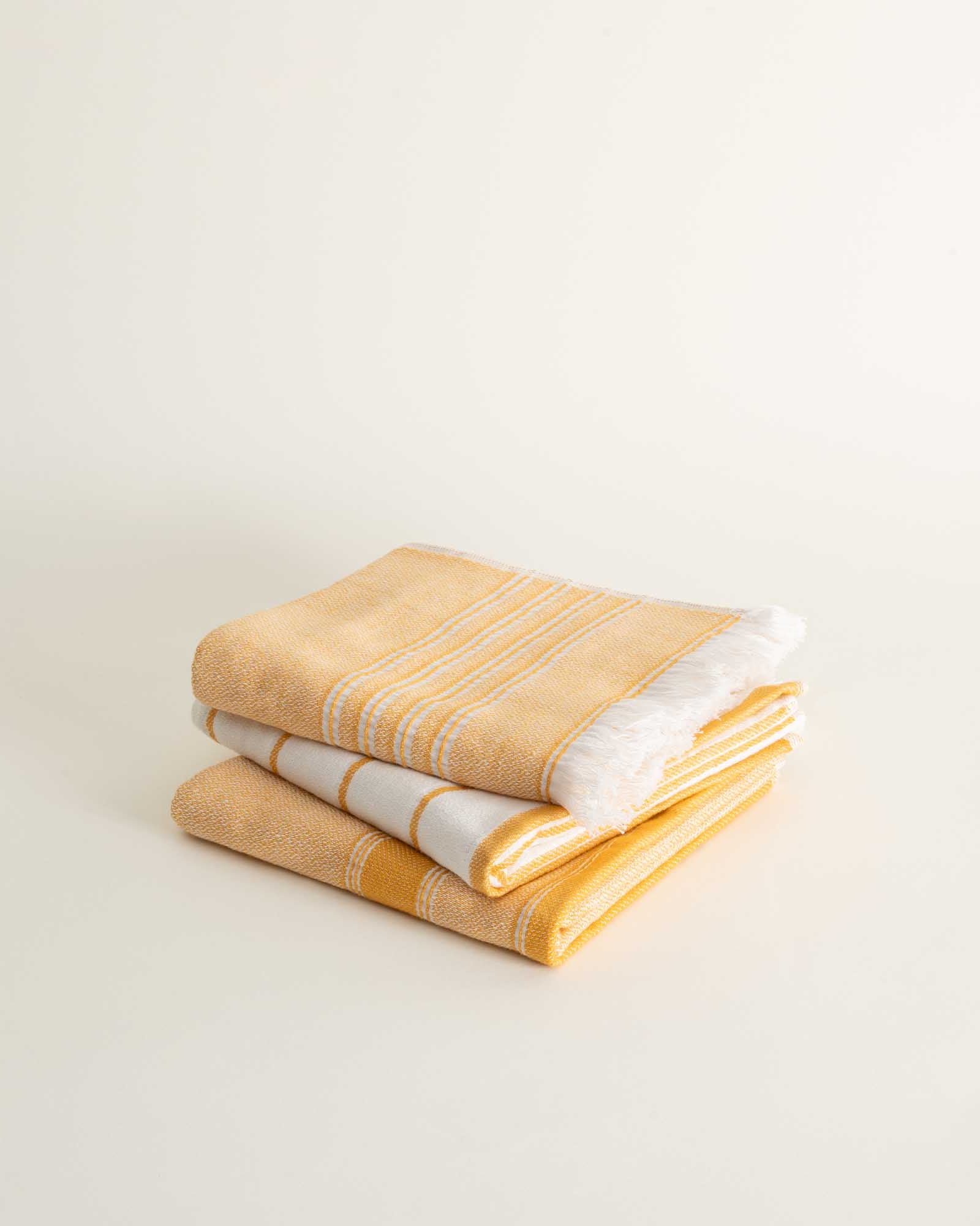Lemon Zest Elis Organic Aegean Cotton Kitchen Towel