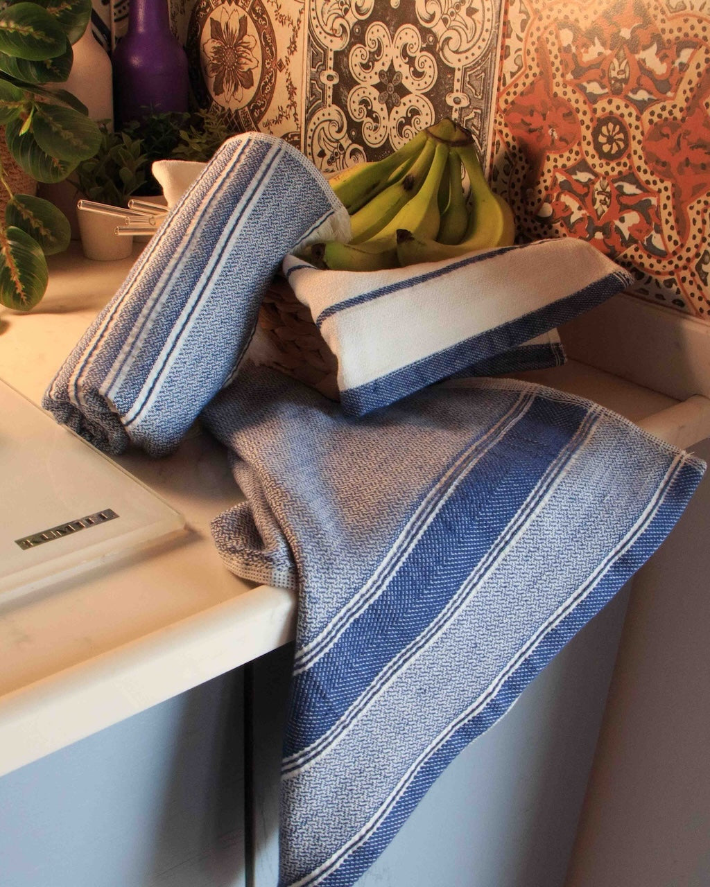 Minoa - USA Canada - Sustainable Luxury - Elis Organic Aegean Cotton Kitchen Towel