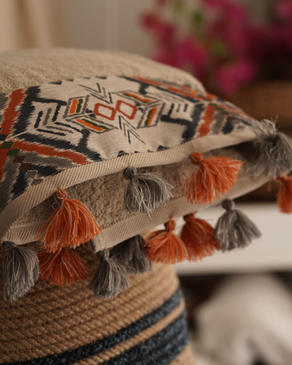 Close-up of Minoa USA Canada sustainable luxury hand towel from the Pamira Organic Aegean Cotton collection, highlighting soft texture, rich color, and premium organic fabric