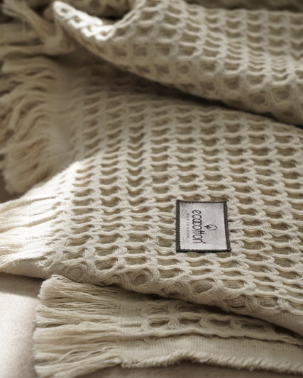 Minoa - USA Canada - Sustainable Luxury - Muna Organic Gauze Bed Spread - Organic cotton sheets