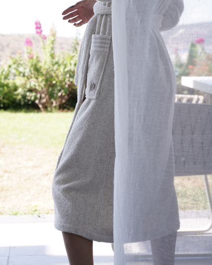 Minoa - USA Canada - Sustainable Luxury bath robe - Raisa Hemp & Organic Unisex Robe