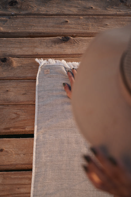 Minoa - USA Canada - Sustainable Luxury - Hasna Organic Aegean Cotton and Linen Bath Set