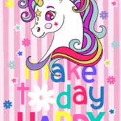 Kids Beach Towel - Pink Lady