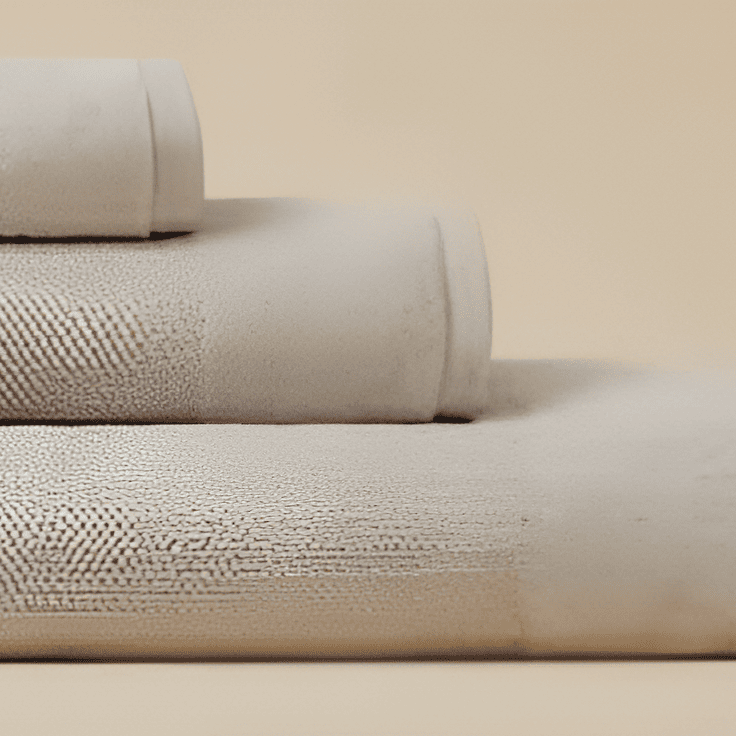 Sardes 550-GSM Organic Cotton Towel in pale pewter, an organic cotton towel made from 100% GOTS Certified Organic Cotton.