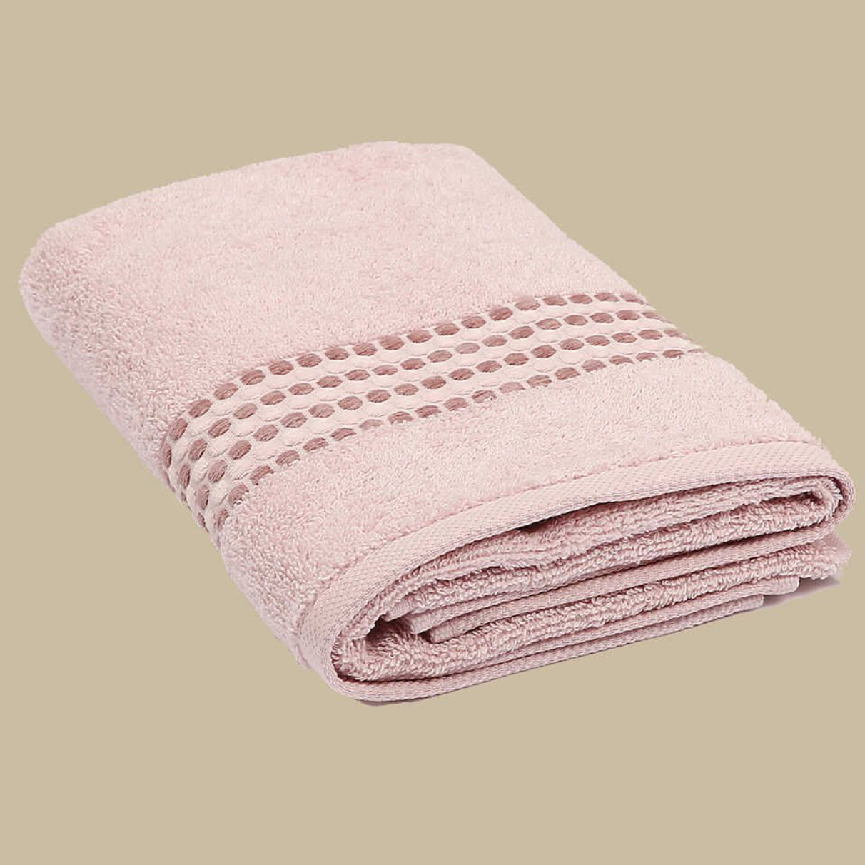 Classy 460-GSM Cotton/Viscose Towel in rose, an organic cotton towel combining a soft, luxurious cotton-viscose fabric with a warm, elegant color