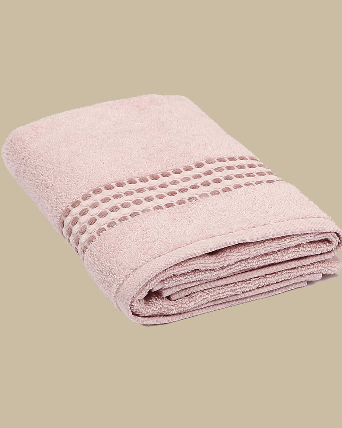 Classy 460-GSM Cotton/Viscose Towel in rose, an organic cotton towel combining a soft, luxurious cotton-viscose fabric with a warm, elegant color