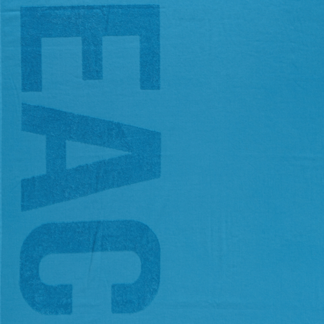 Blue Unika Beach Towel made with 100% organic and sustainable cotton