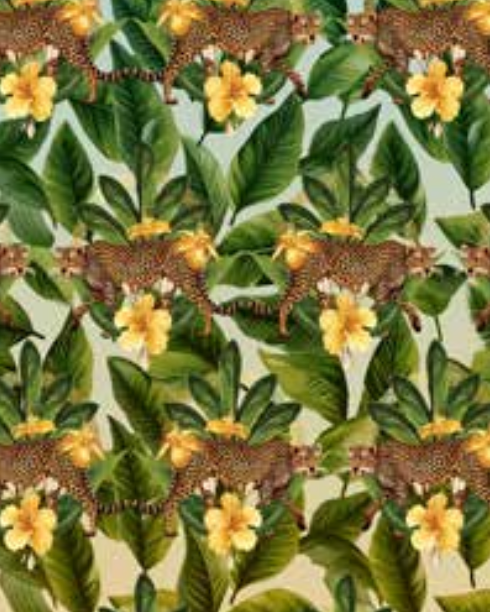 Patterned Beach Towels made with 100% cotton with multiple panthers printed on it - Jungle