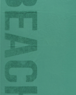 Green Unika Beach Towel made with 100% organic and sustainable cotton