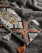 Close-up of the Pamira Organic Aegean Cotton Bath & Hand Towel Duo in Dark Pearl, showcasing its soft texture, rich colour, and luxurious fabric