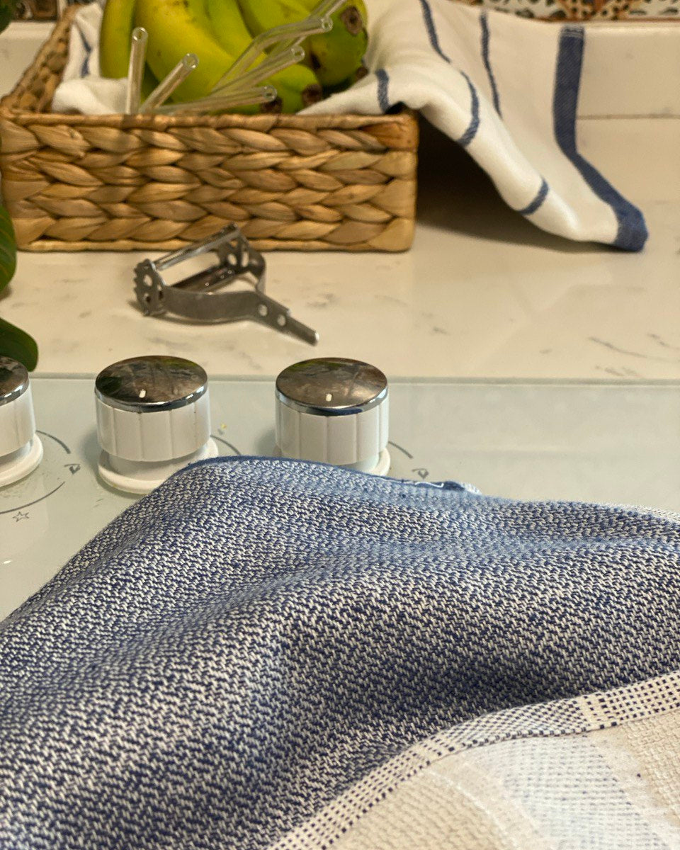 Minoa - USA Canada - Sustainable Luxury - Elis Organic Aegean Cotton Kitchen Towel