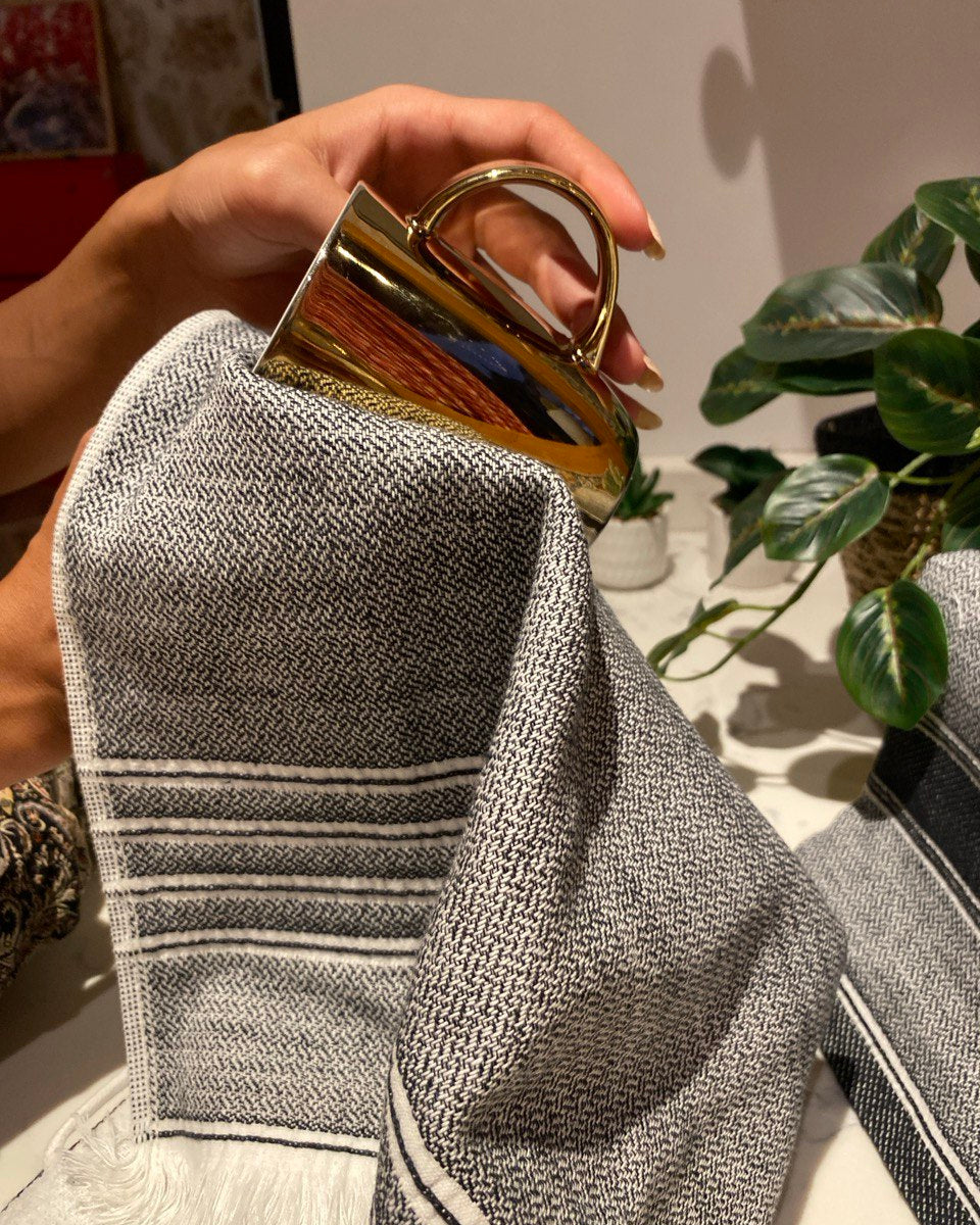 Minoa - USA Canada - Sustainable Luxury - Elis Organic Aegean Cotton Kitchen Towel