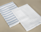 Set of 2 Kitchen Towel - Kita in white, featuring a full terry loop design on both sides for superior absorbency and a soft, durable texture