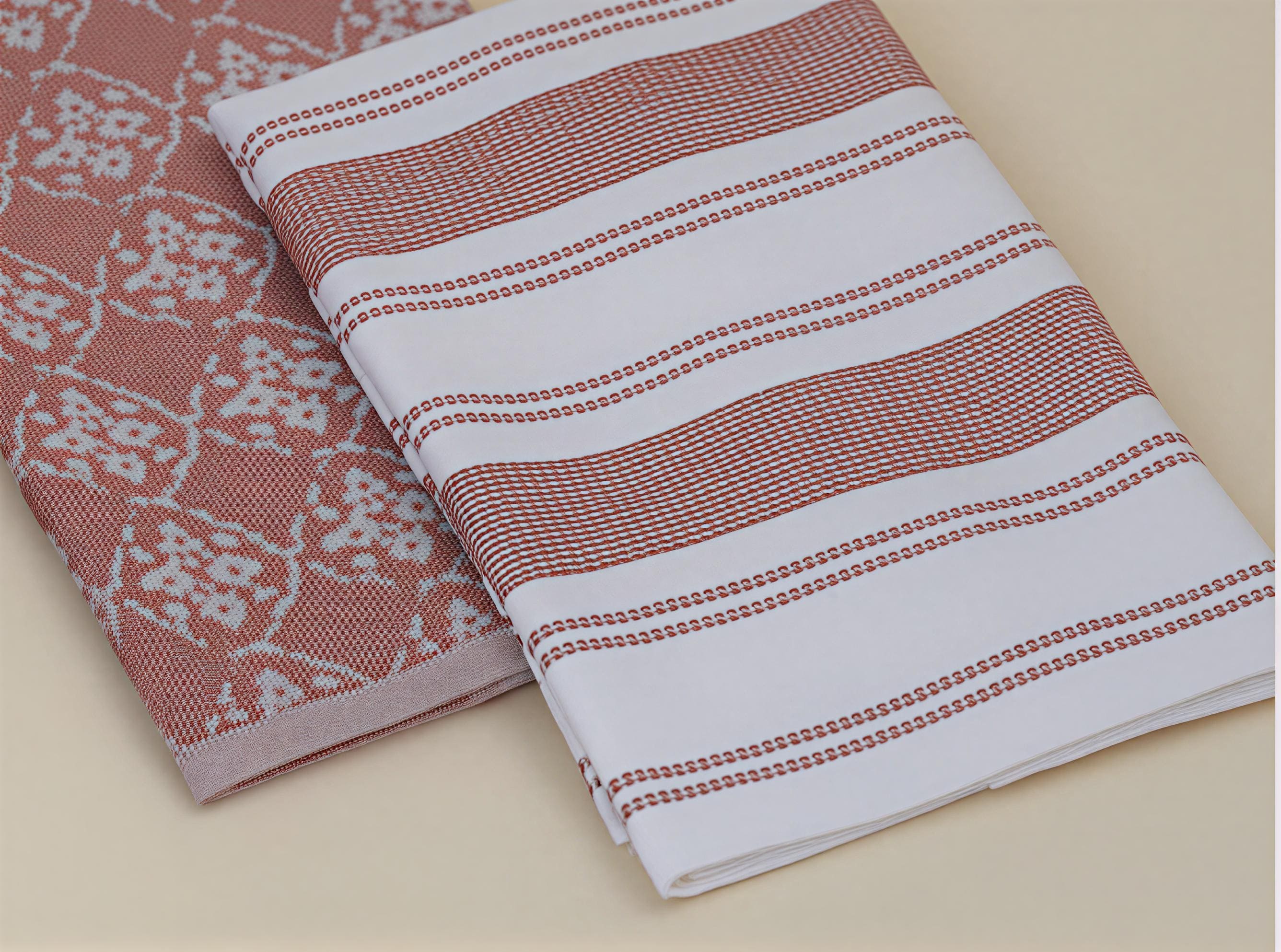 Bright red Kitchen Towel - Viva made from 100% cotton, offering high absorbency and a soft feel for everyday kitchen use