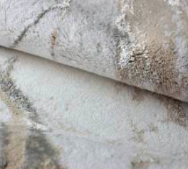 Elegant ecru and beige bath rug with subtle silver accents, offering a sophisticated and neutral design perfect for any bathroom