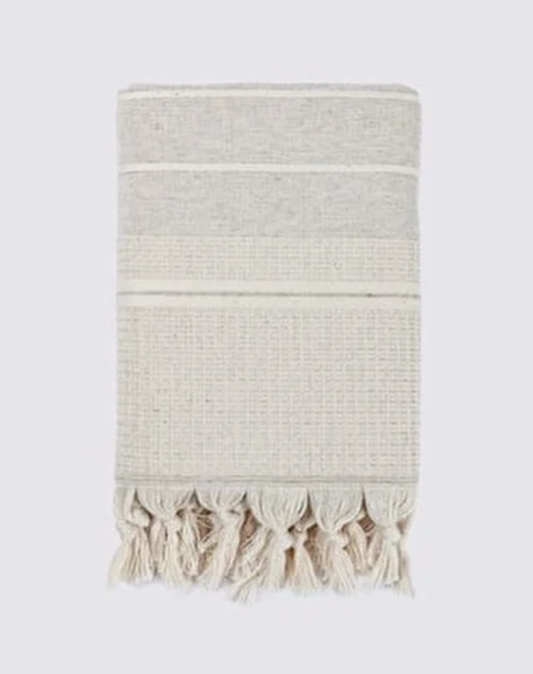 Arden Hemp & Organic Cotton Hand Towel with Tassels