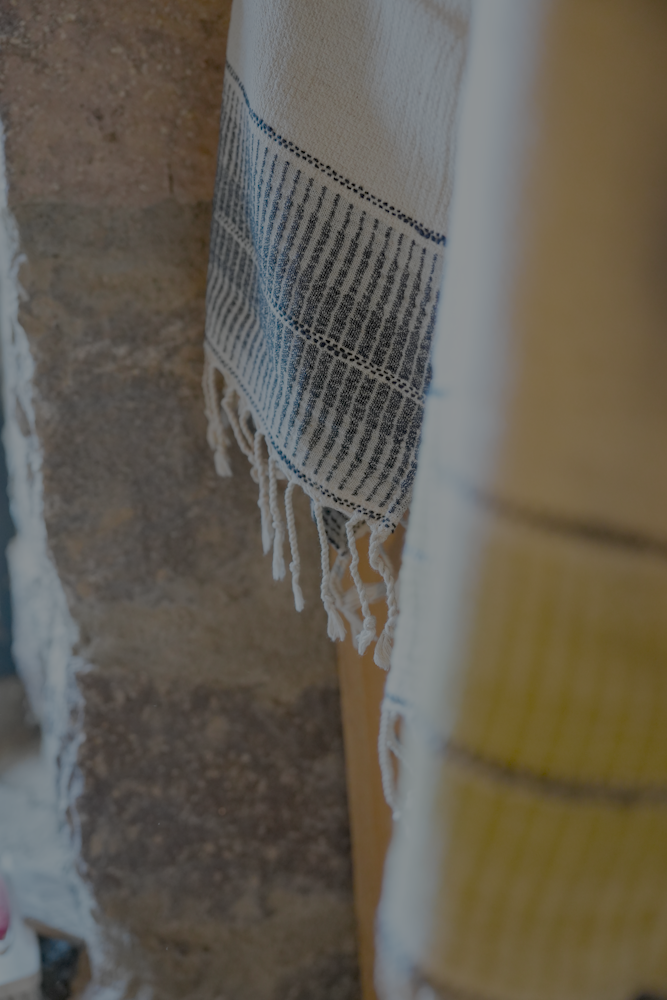 Organic, zero-waste Palawan 220-gram Linen Hand Towel that supports circular economy