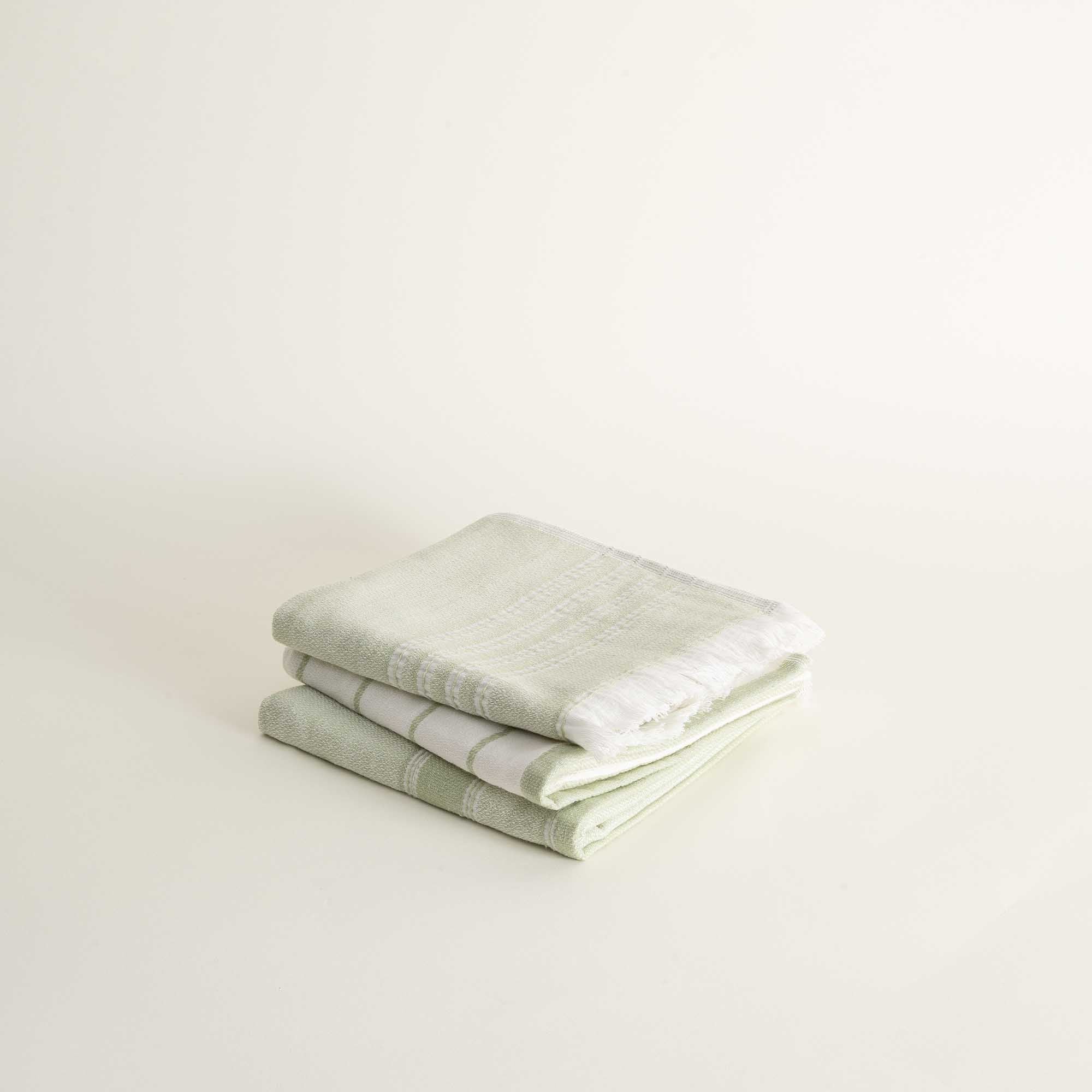 Light Green Elis Organic Aegean Cotton Kitchen Towel