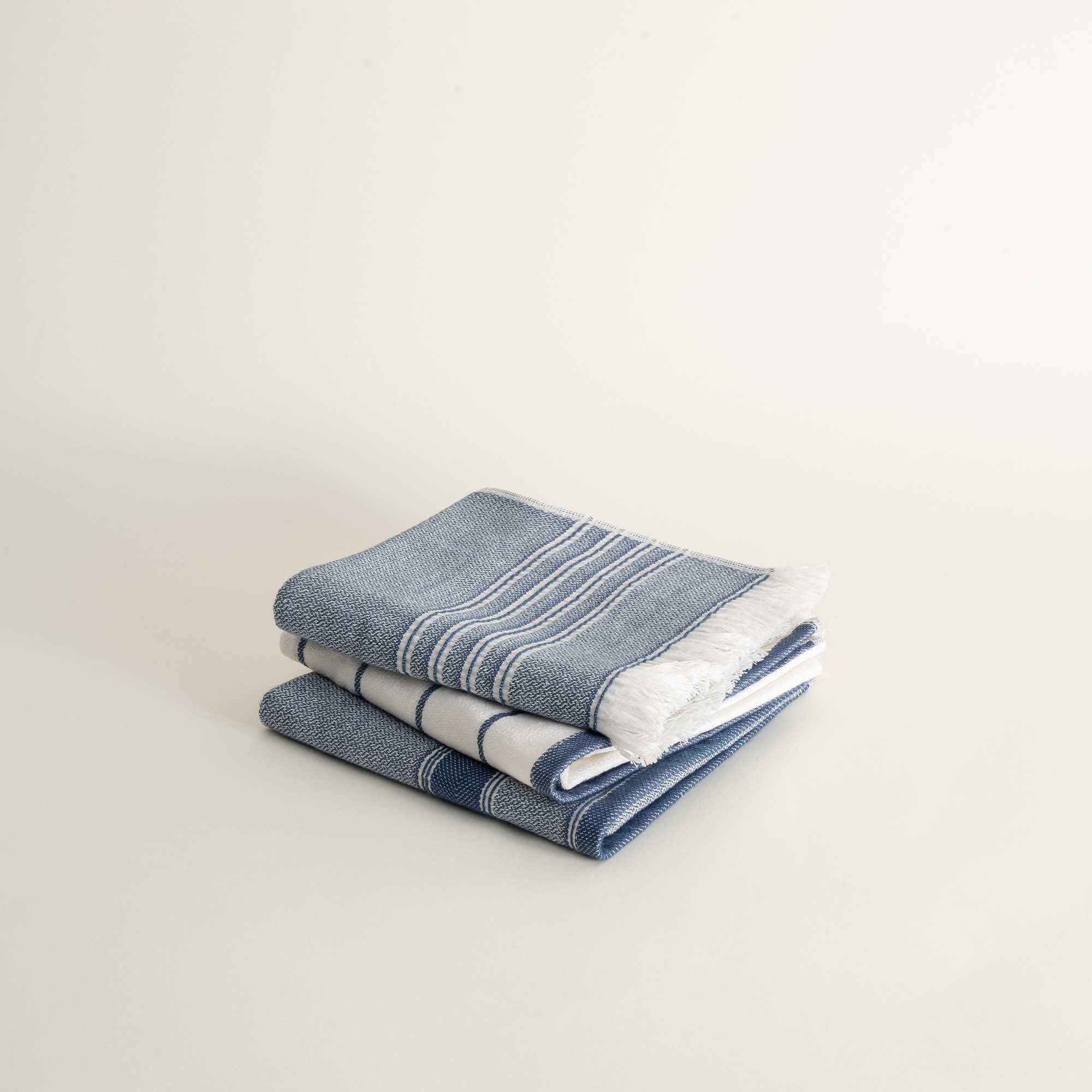 Serene Sky Elis Organic Aegean Cotton Kitchen Towel