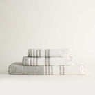 The side picture of Minoa's Erva Organic Aegean Cotton Bath Set, three pieces with circular luxury comfort