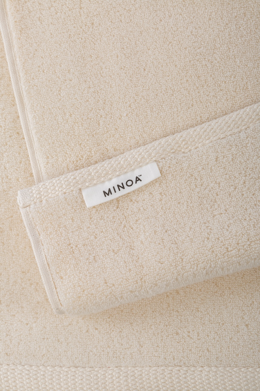Minoa - USA Canada - Sustainable Luxury - Plush Lite Aegean Cotton Medium Guest Hand Towel Pack of Two