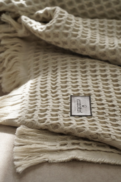 Minoa - USA Canada - Sustainable Luxury - Muna Organic Gauze Bed Spread