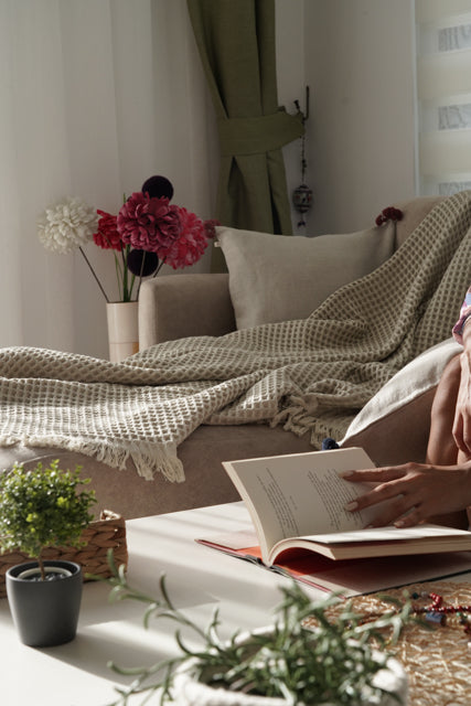 Minoa - USA Canada - Sustainable Luxury - Muna Organic Gauze Bed Spread - Organic Cotton Sheets