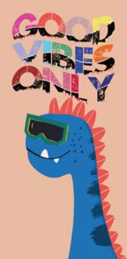 Kids Beach Towel - Dino