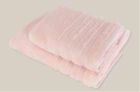 Velora 550-GSM Cotton Towel in pink, an organic cotton towel made from soft cotton for an absorbent and cozy touch, ideal for daily use.