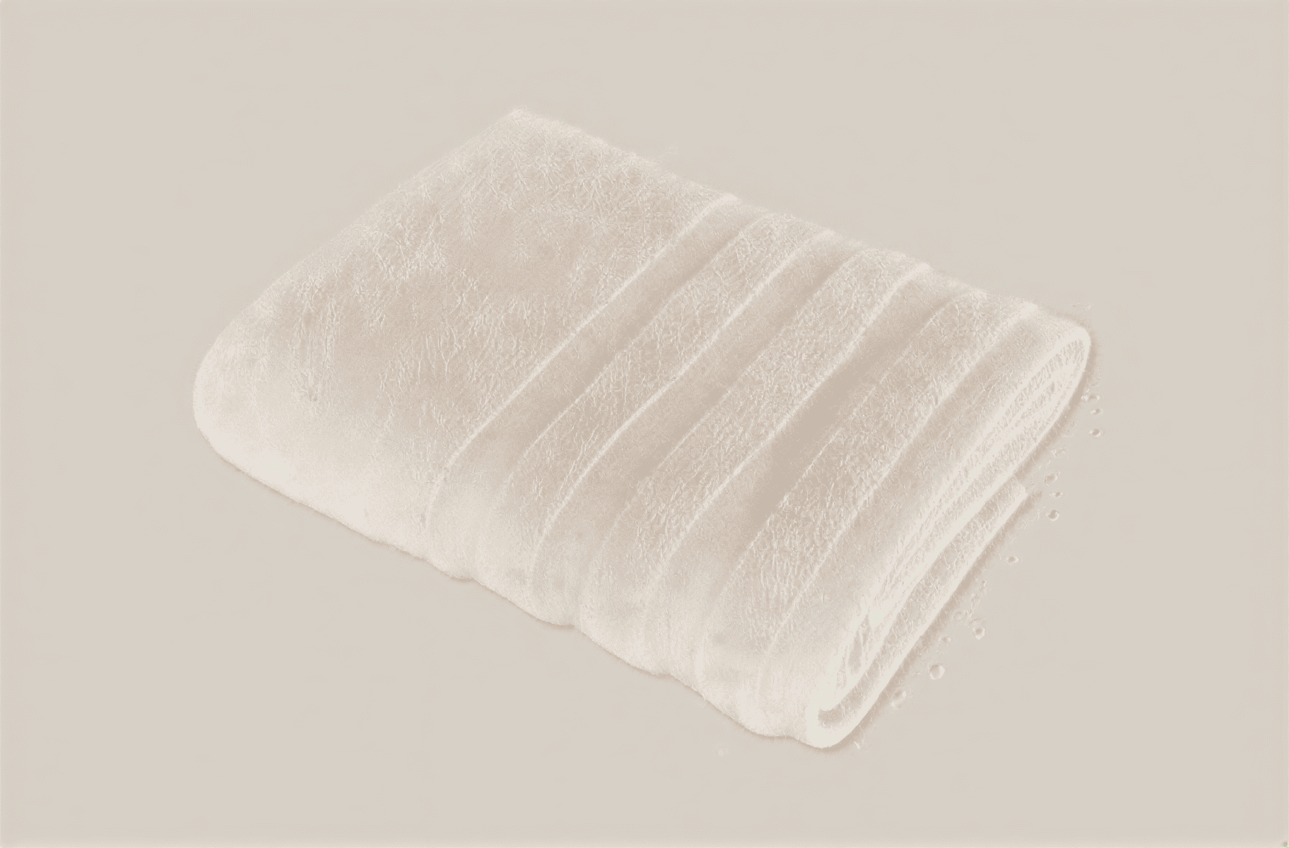 Velora 550-GSM Cotton Towel in beige, an organic cotton towel offering a soft, plush feel with excellent absorbency, perfect for everyday use.