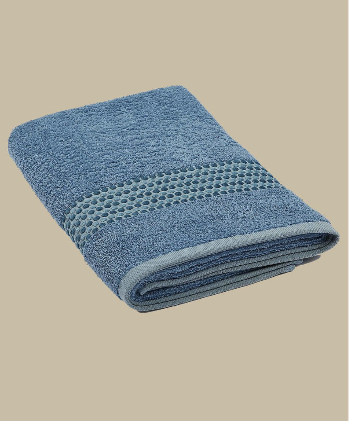 Classy 460-GSM Cotton/Viscose Towel in light blue, an organic cotton towel designed with a soft cotton-viscose blend for comfort and a calming, fresh look