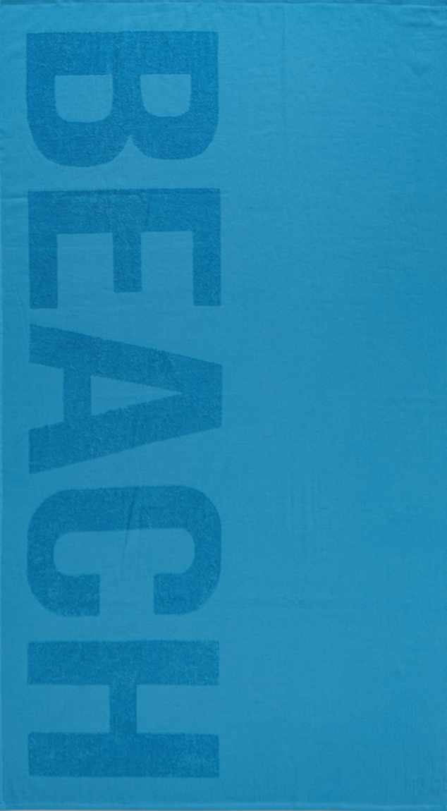 Blue Unika Beach Towel made with 100% organic and sustainable cotton