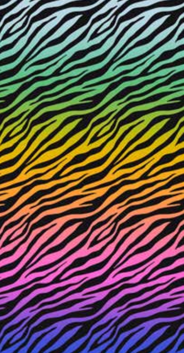 Patterned Beach Towels made with 100% cotton along with a rainbow colored zebra pattern in the middle - Zebra
