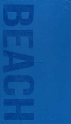Royal Blue Unika Beach Towel made with 100% organic and sustainable cotton