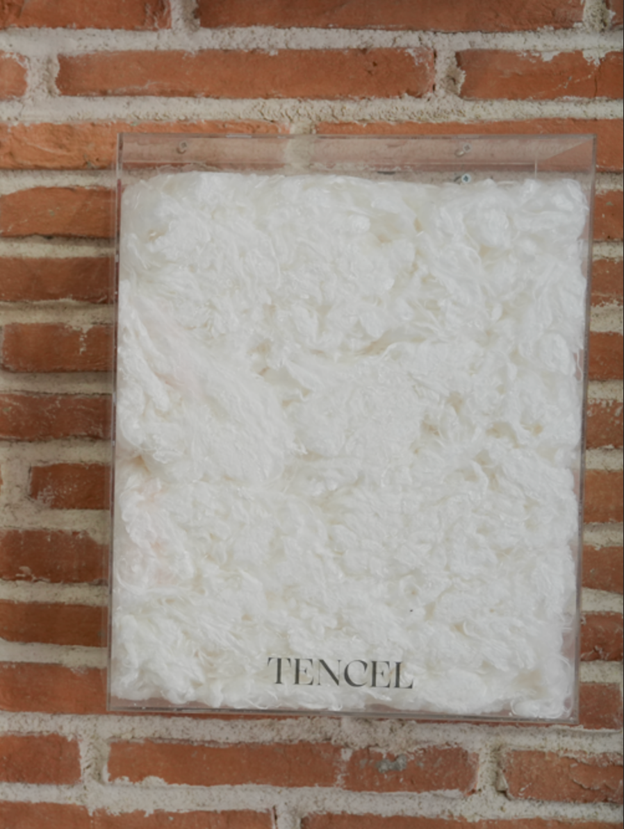 Tencel inside a plastic container