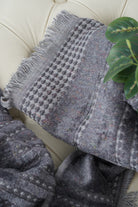 Close-up of the Zeus Organic Cotton Bath, Hand & Washcloth Set in Cozy Cobalt, showcasing the soft texture and vibrant colour